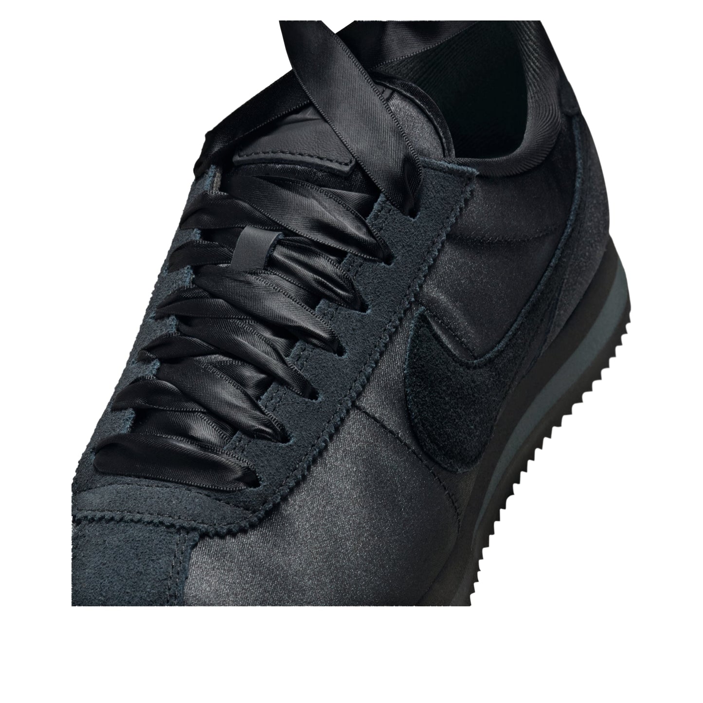 (WMNS) Nike Cortez Textile Satin 'Triple Black' FV5420-002