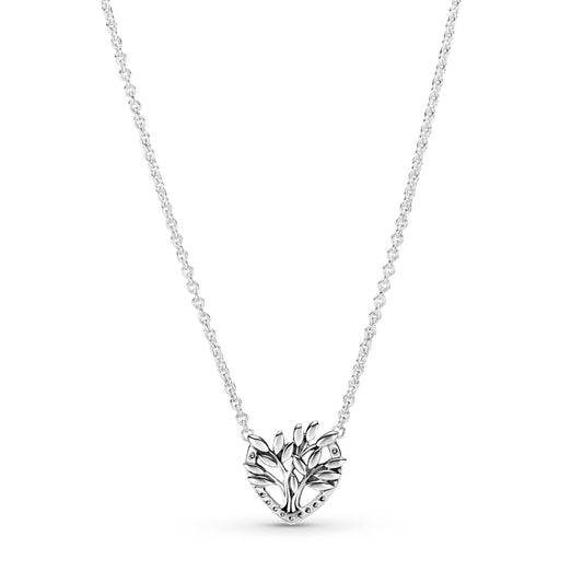 Heart Family Tree Collier Necklace