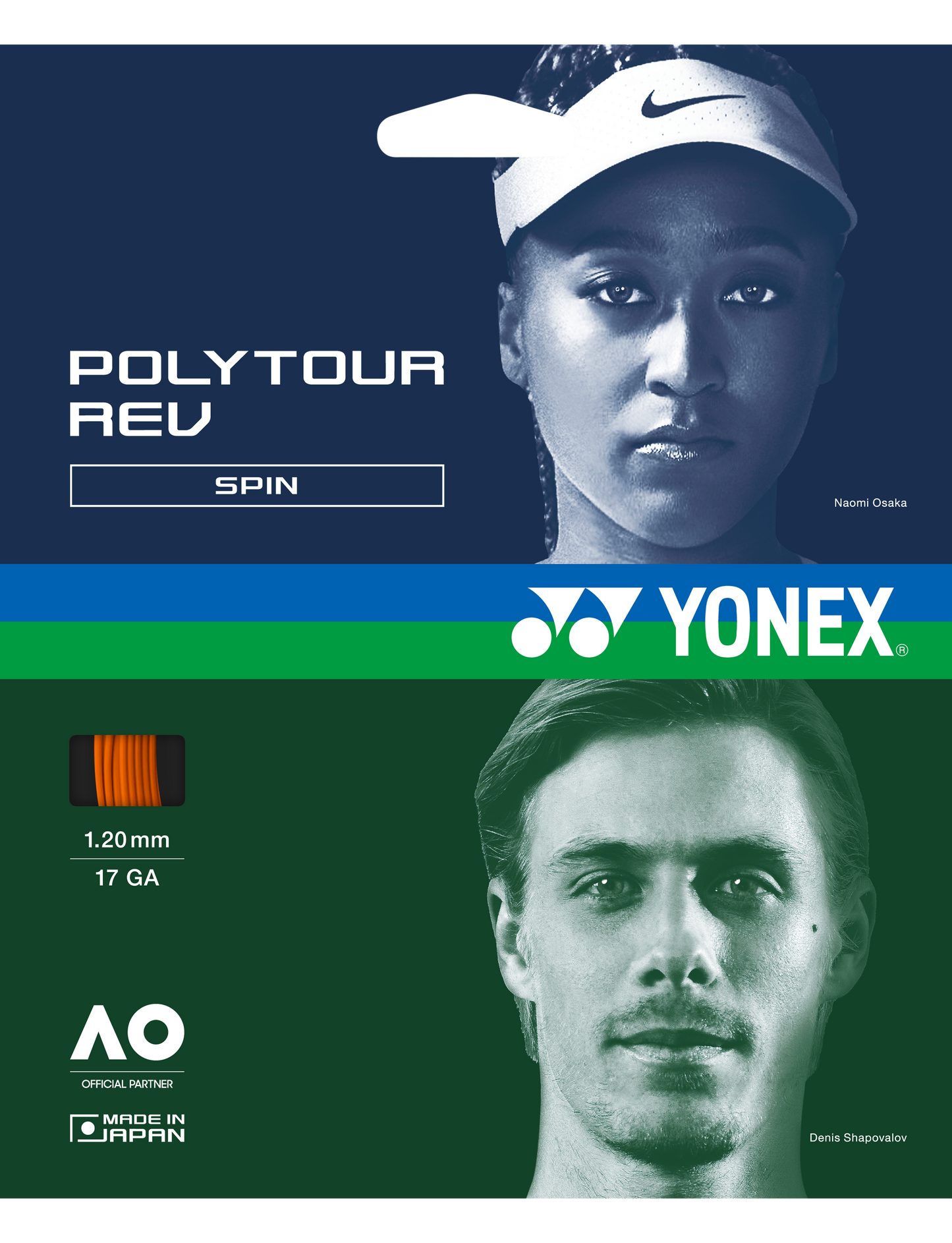 Yonex POLYTOUR REV 120 - SET