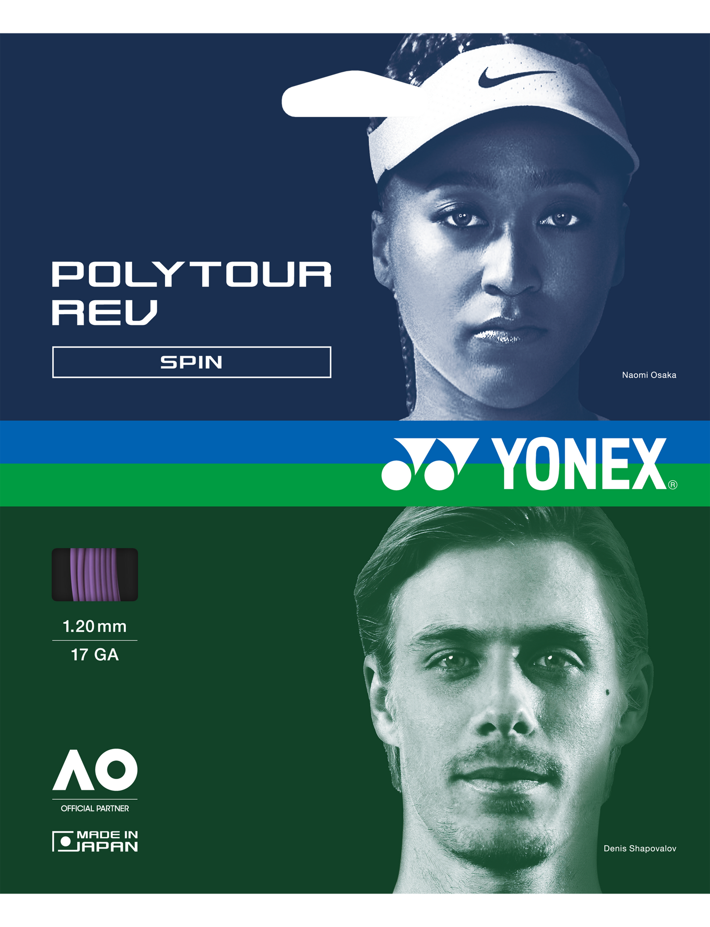 Yonex POLYTOUR REV 120 - SET