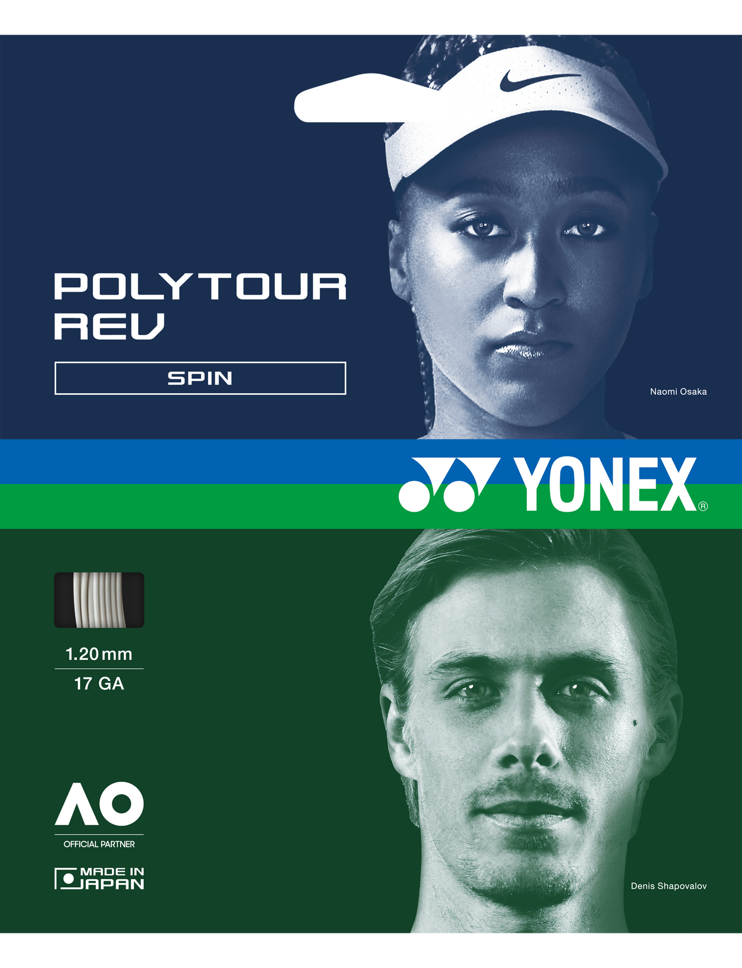 Yonex POLYTOUR REV 120 - SET