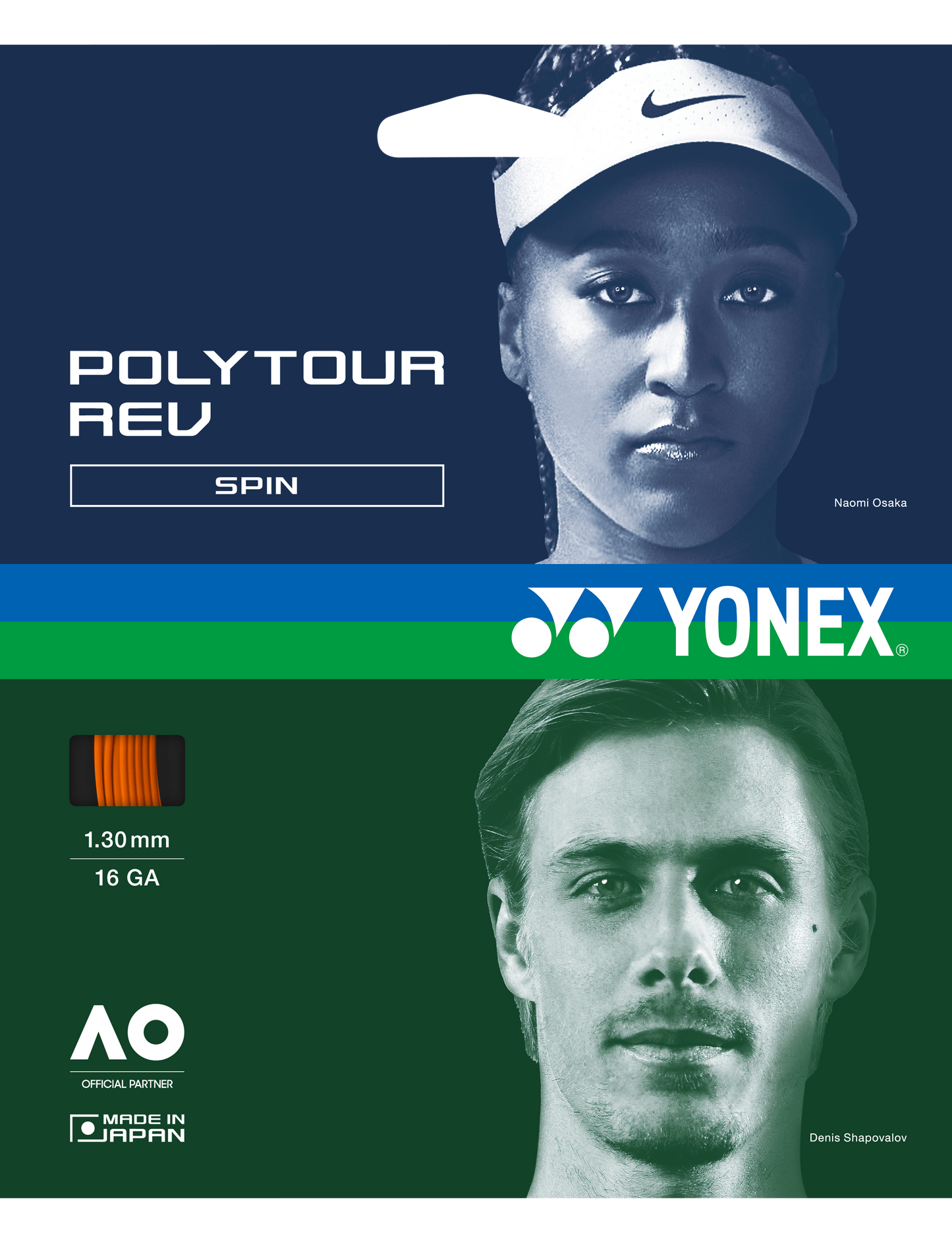 Yonex POLYTOUR REV 130 - SET