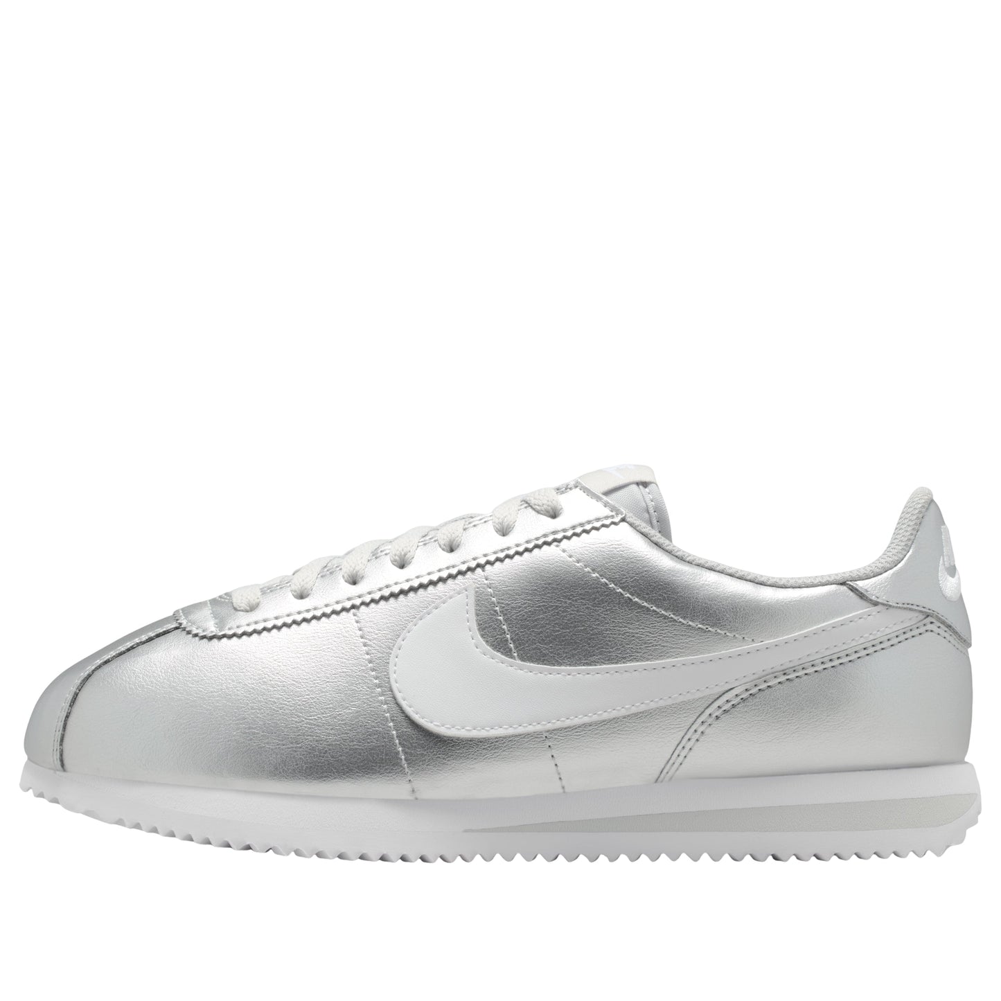 (WMNS) Nike Cortez 'Metallic Silver Grey Fog White' IR0042-001