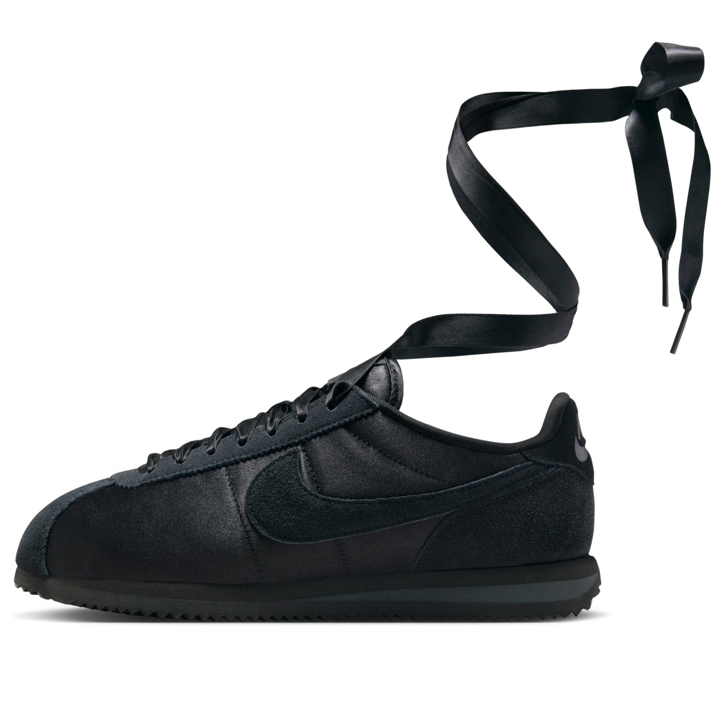 (WMNS) Nike Cortez Textile Satin 'Triple Black' FV5420-002